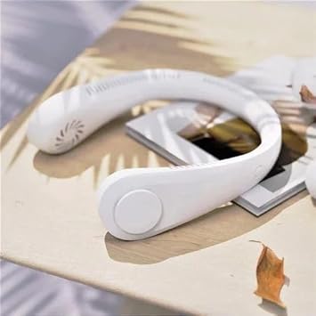 PEETTA Portable Neck Fan, 360° Cooling Personal Fan,Wearable Quiet Fan for Outdoor Indoor, father's Gifts for Mom Dad, Free Adjustment Personal Wearable Neck Fan Suitable for Traveling and Office