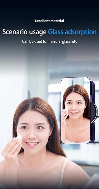 PEETTA Magnetic Car Phone Holder Mount | Universal Military-Grade Vacuum Suction Cup for Windshield & Dashboard - 360° Rotation, Stable Glass Vacuum Adsorption, Type-C Intelligent Mobile Bracket