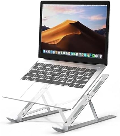 PEETTA Adjustable Laptop Stand, Portable Ergonomic Foldable Design