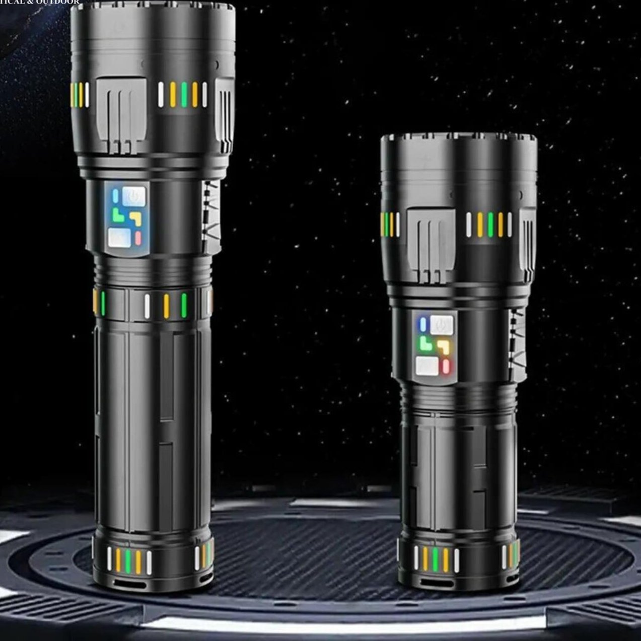 Multifunctional telescopic zoom fluorescent light absorber flashlight