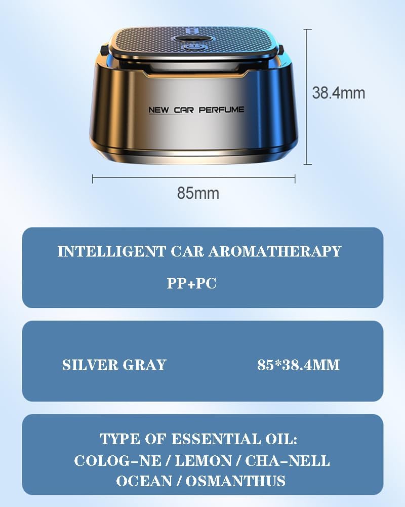 Smart Car Air Freshener with AI Intelligent Aromatherapy – Adjustable Fragrance Diffuser