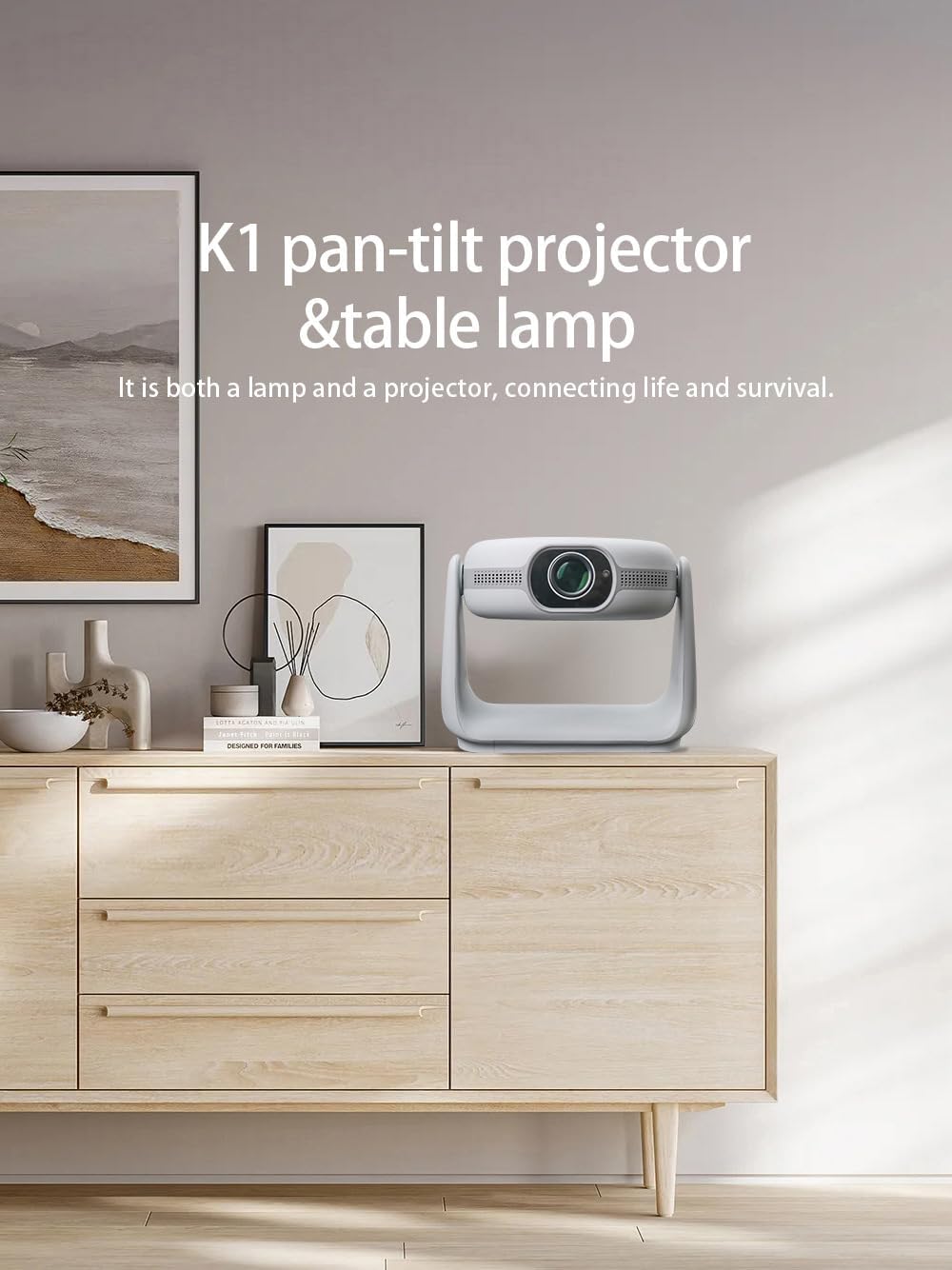 PEETTA K1 1080p Projector, with LED Lamp MAX 4K Android 11 1GB 8GB Triple LED 1080P Projector with Auto Focus & Keystone MEMC HDR10 Projectors