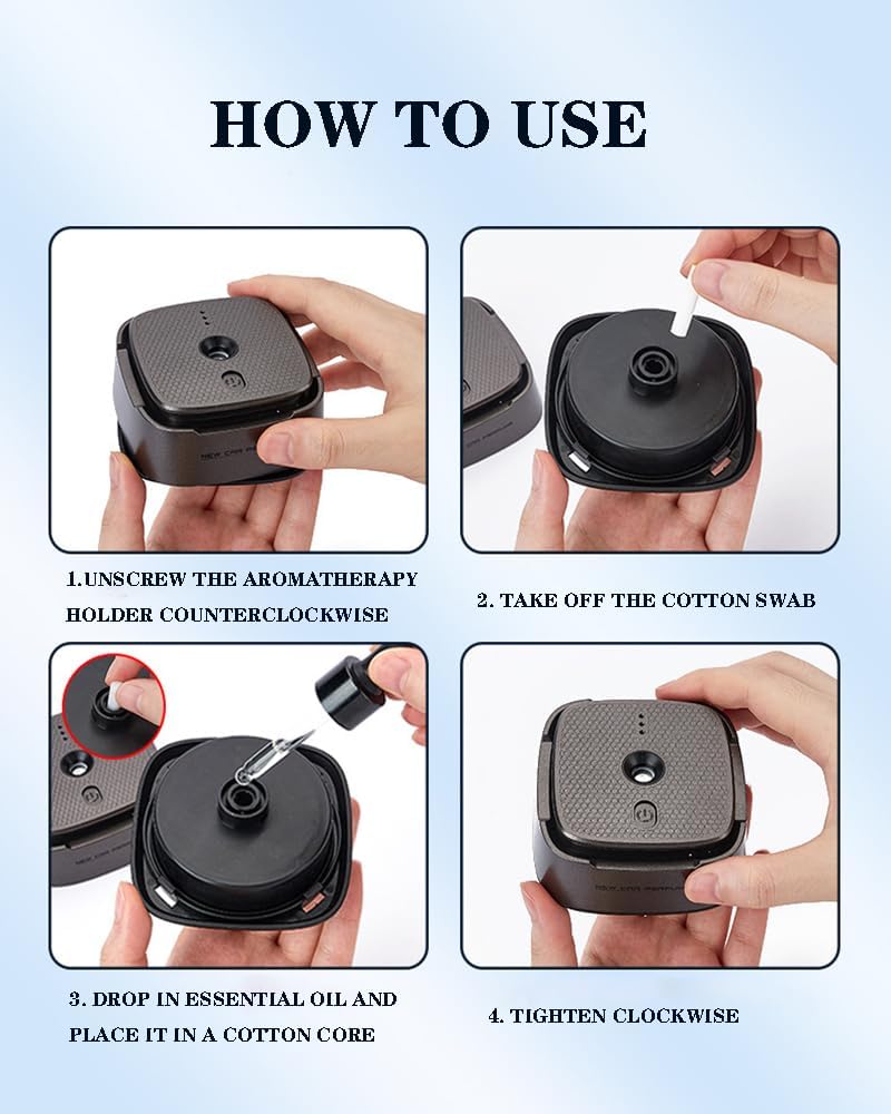 Smart Car Air Freshener with AI Intelligent Aromatherapy – Adjustable Fragrance Diffuser