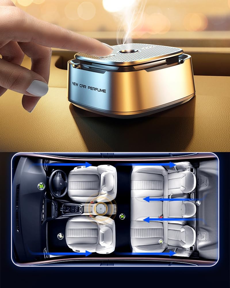 Smart Car Air Freshener with AI Intelligent Aromatherapy – Adjustable Fragrance Diffuser