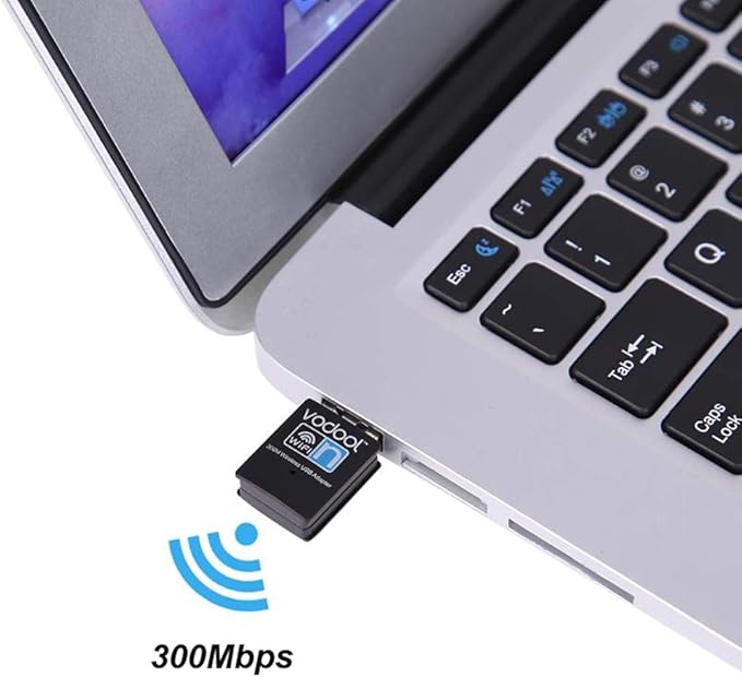 WiFi Dongle, 300Mbps Mini Wireless Network USB Wi-Fi Adapter for PC Desktop Laptop - Supports Windows 10/8/8.1/7/Vista/XP, macOS, and Linux