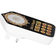 Digital Quran Player,Quran Speaker with Remote Control,USB Rechargeable Speaker,Remote Control Speaker Portable,8GB TF FM Quran Translator, Over 18 Reciters,15 Translations Available(Gold)