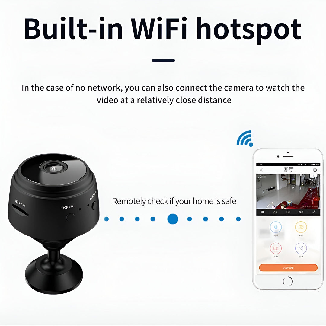 A9 Mini WiFi Camera 1080P HD Wireless IP Security Camera with Night Vision & Magnetic Mount