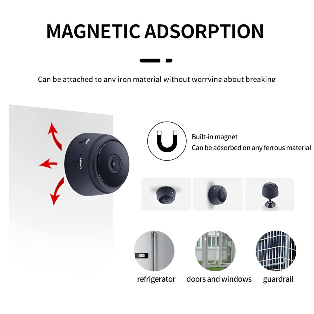 A9 Mini WiFi Camera 1080P HD Wireless IP Security Camera with Night Vision & Magnetic Mount