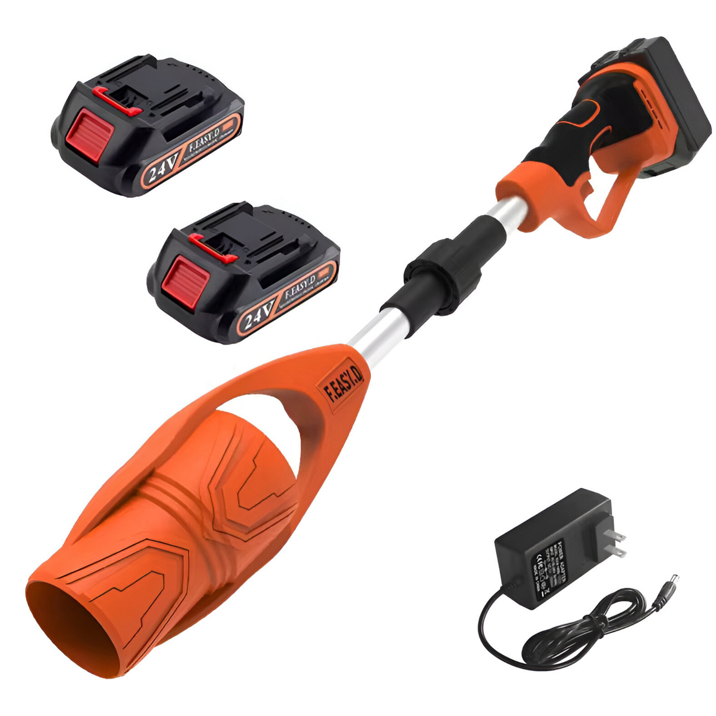Cordless Folding Leaf Blower – Dual Battery | Adjustable & Lightweight