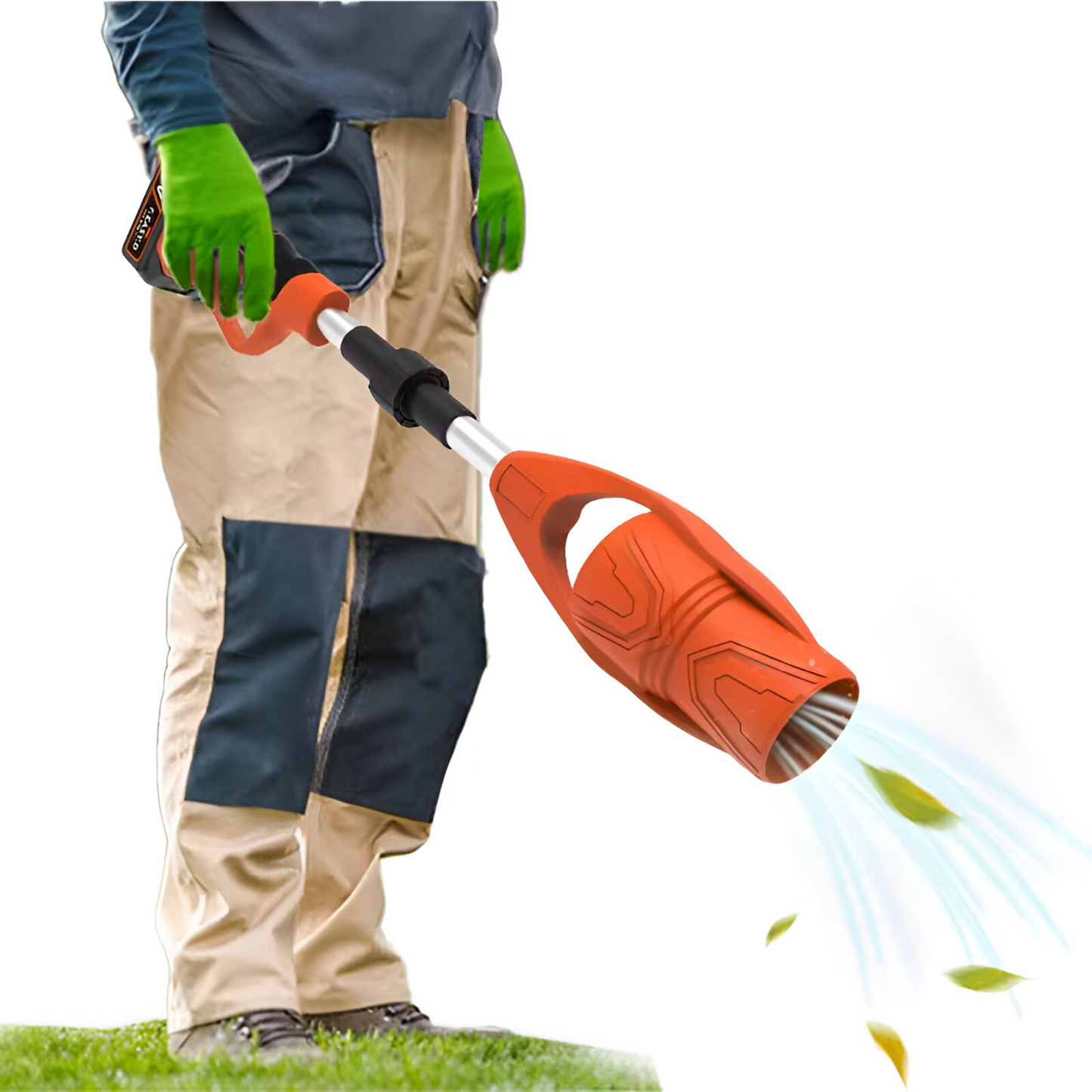 Cordless Folding Leaf Blower – Dual Battery | Adjustable & Lightweight