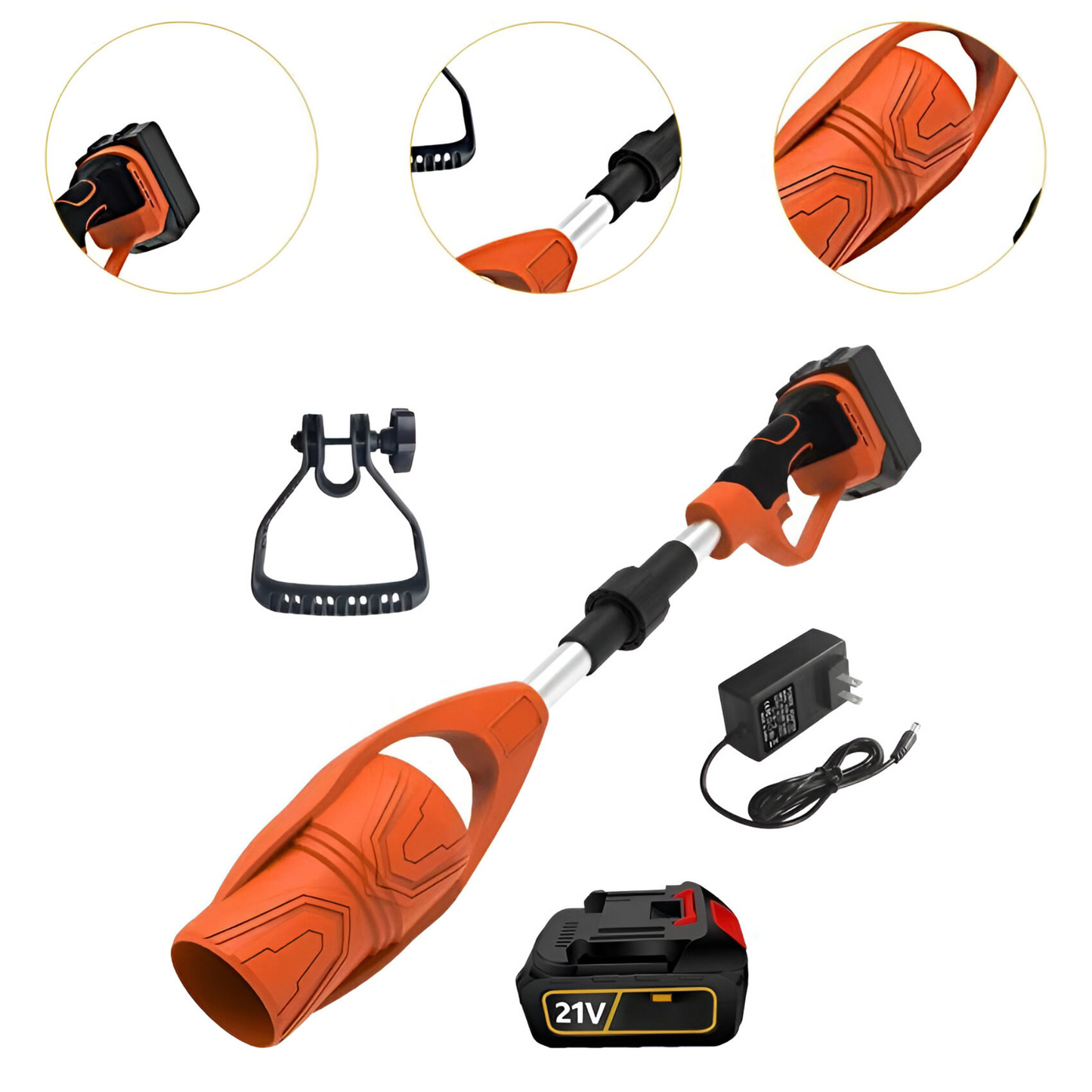 Cordless Folding Leaf Blower – Dual Battery | Adjustable & Lightweight