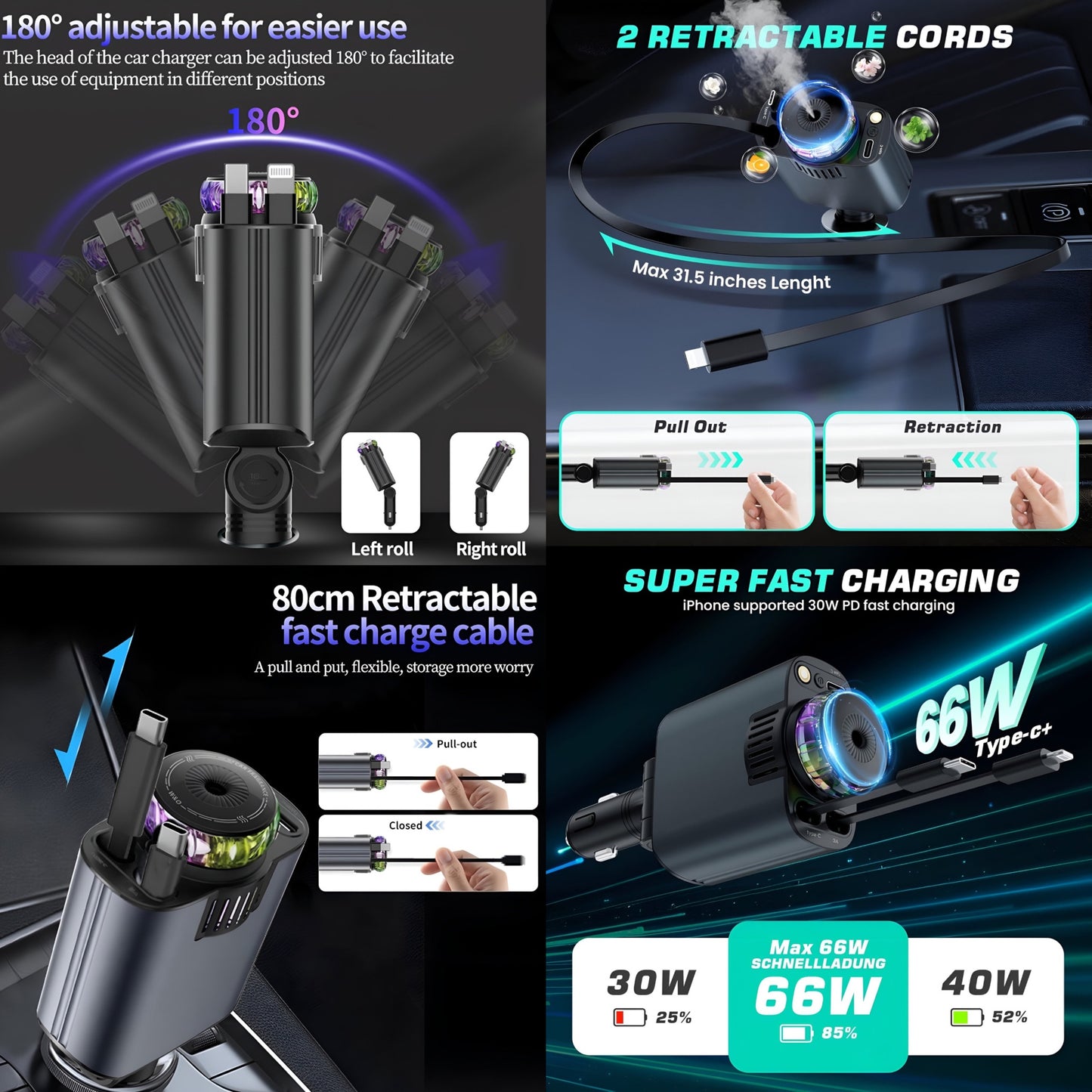 W&O STARLIGHT CAR CHARGER