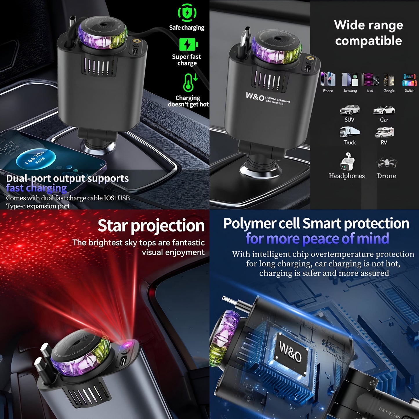 W&O STARLIGHT CAR CHARGER