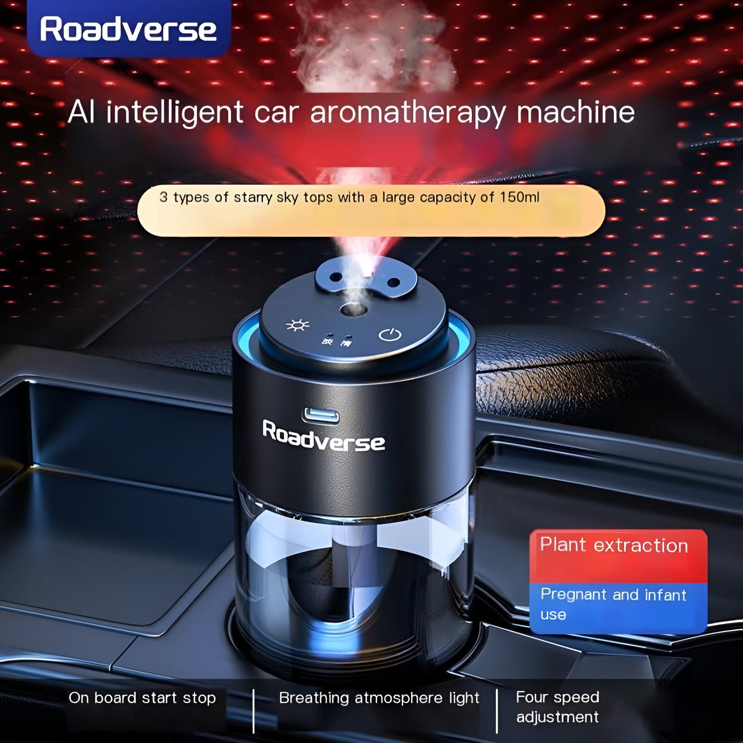Roadverse Starry Sky Projection Smart Car Diffuser