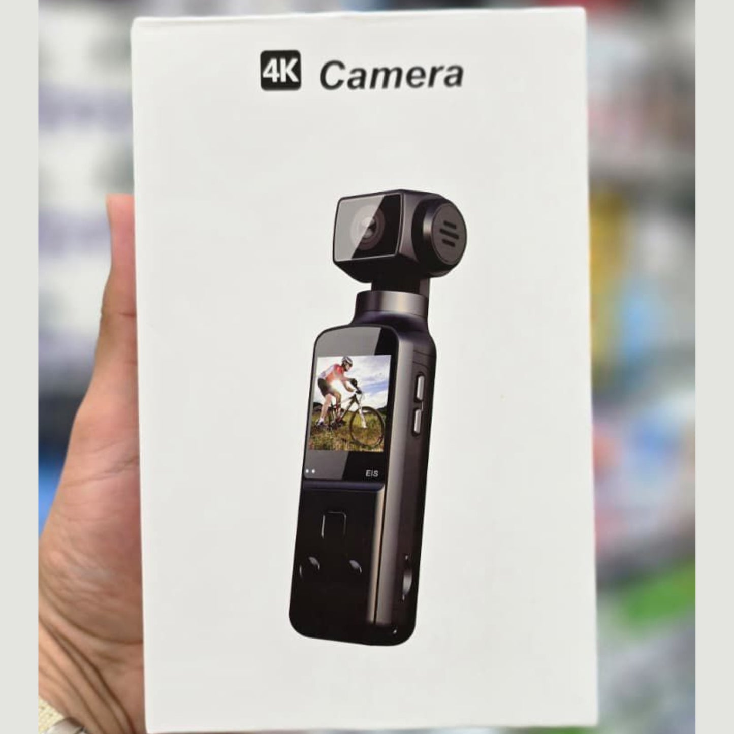 4K Body Camera with External Microphone | Mini Pocket Video & Audio Cam | 270° Rotating Lens, WiFi, Image Stabilization | Action Camera for Outdoor Sports, Travel & Law Enforcement