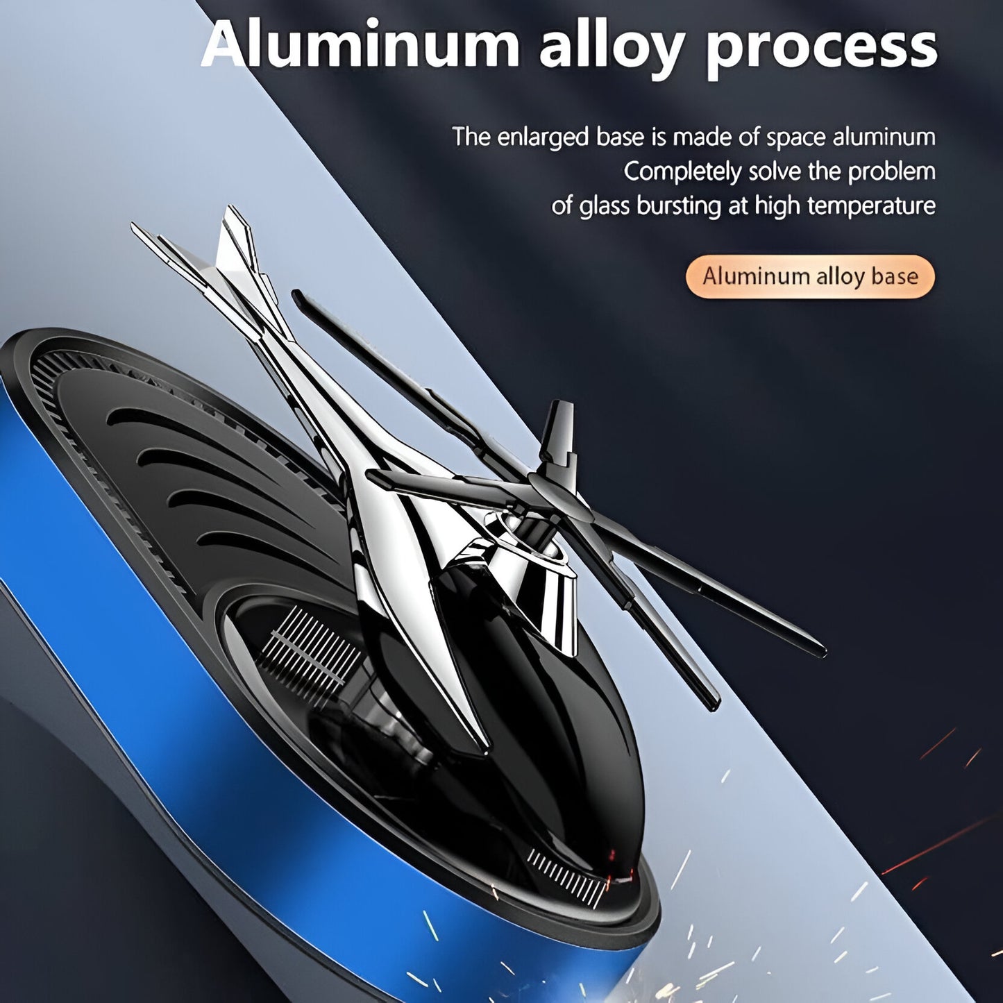 Solar Car Fragrance| Helicopter Solar-Powered Car Air Freshener