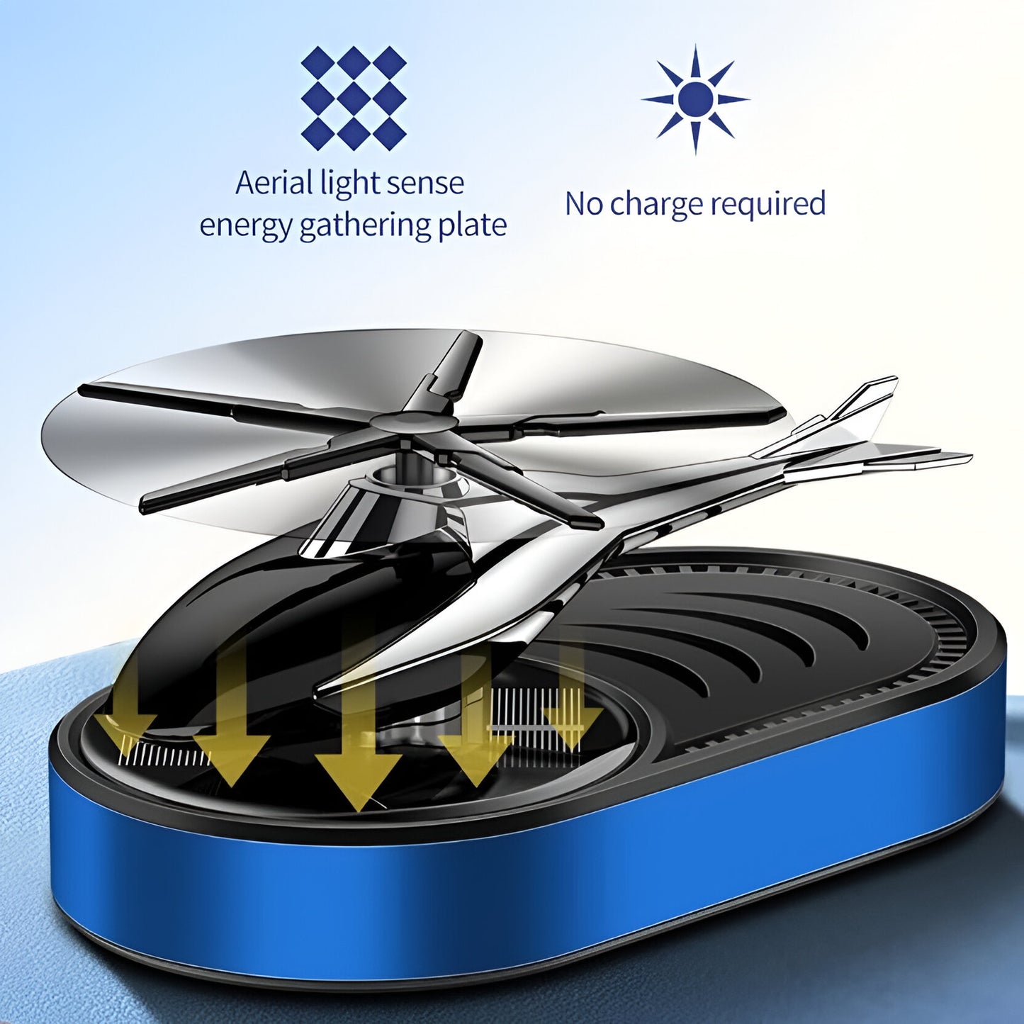 Solar Car Fragrance| Helicopter Solar-Powered Car Air Freshener