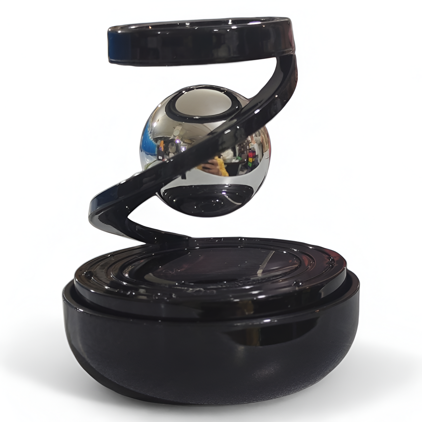 Star Electromagnetic Car Diffuser, Solar Powered Rotating Car Aromatherapy Diffuser