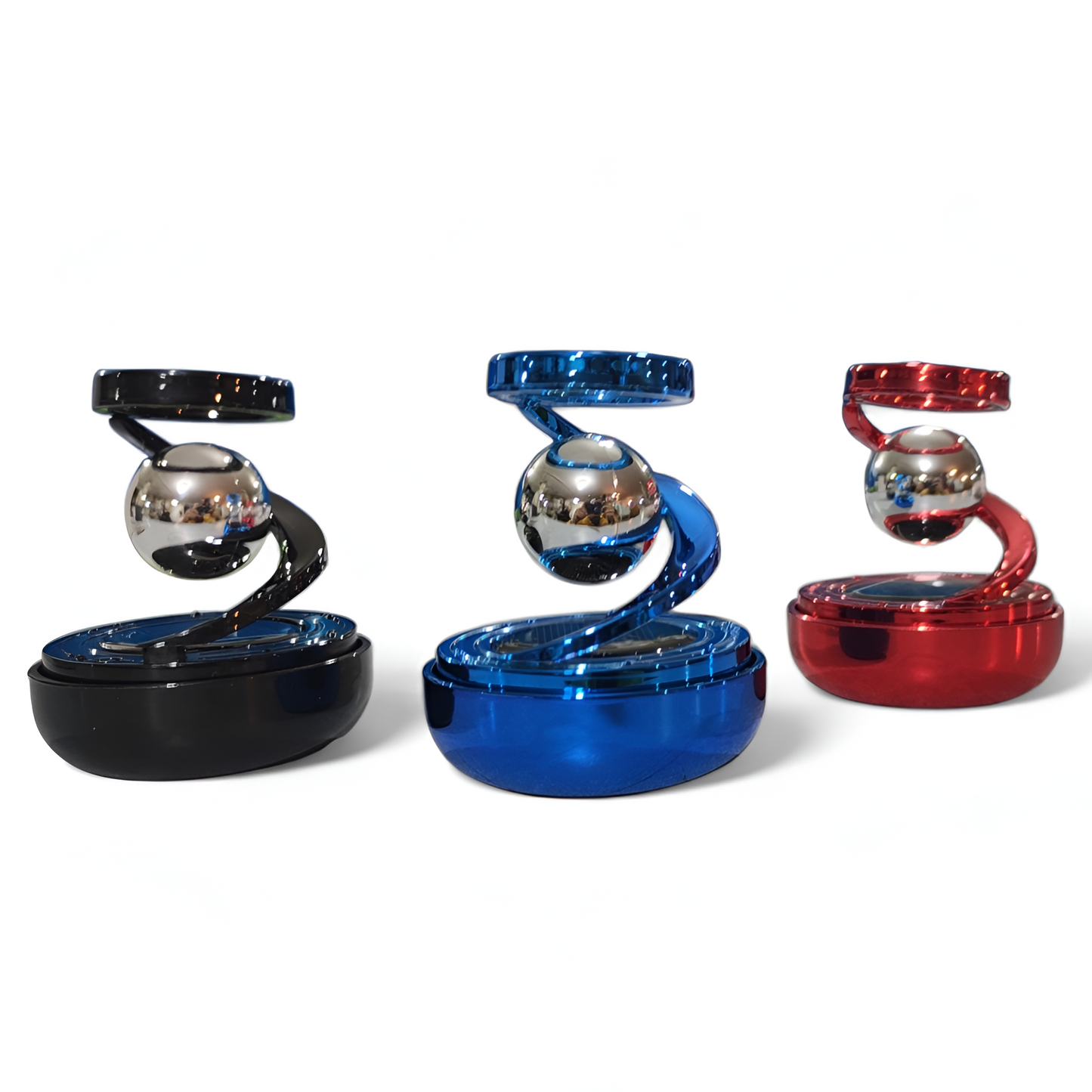 Star Electromagnetic Car Diffuser, Solar Powered Rotating Car Aromatherapy Diffuser