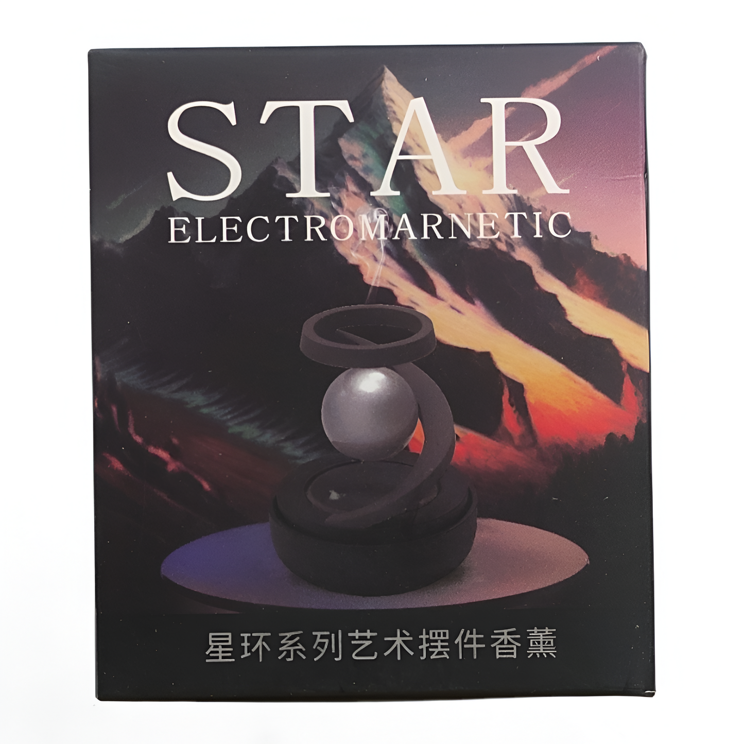 Star Electromagnetic Car Diffuser, Solar Powered Rotating Car Aromatherapy Diffuser