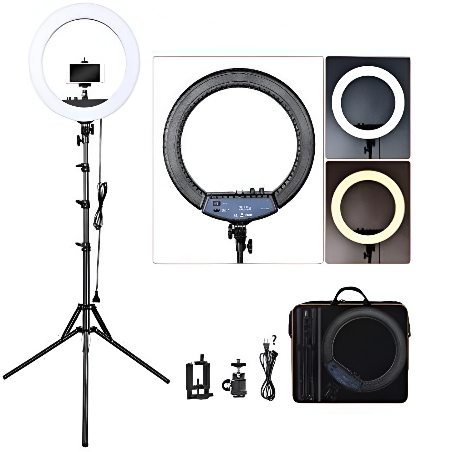 Dimmable LED Ring Light with Tripod Stand & Remote