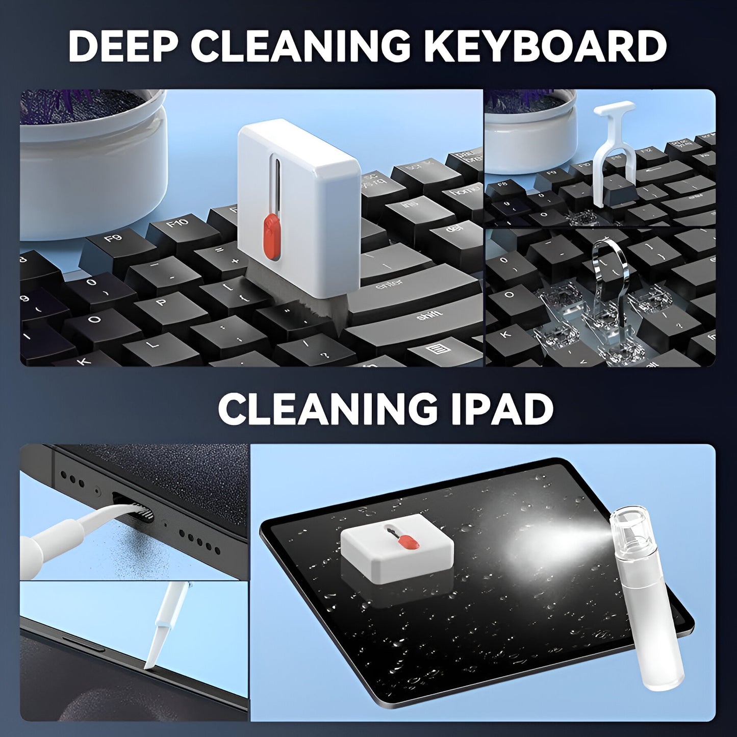 32-in-1 Electronics Cleaning Kit – All-in-One Multifunctional Cleaning Brush Set for Phones, Laptops, Keyboards, Earbuds & More