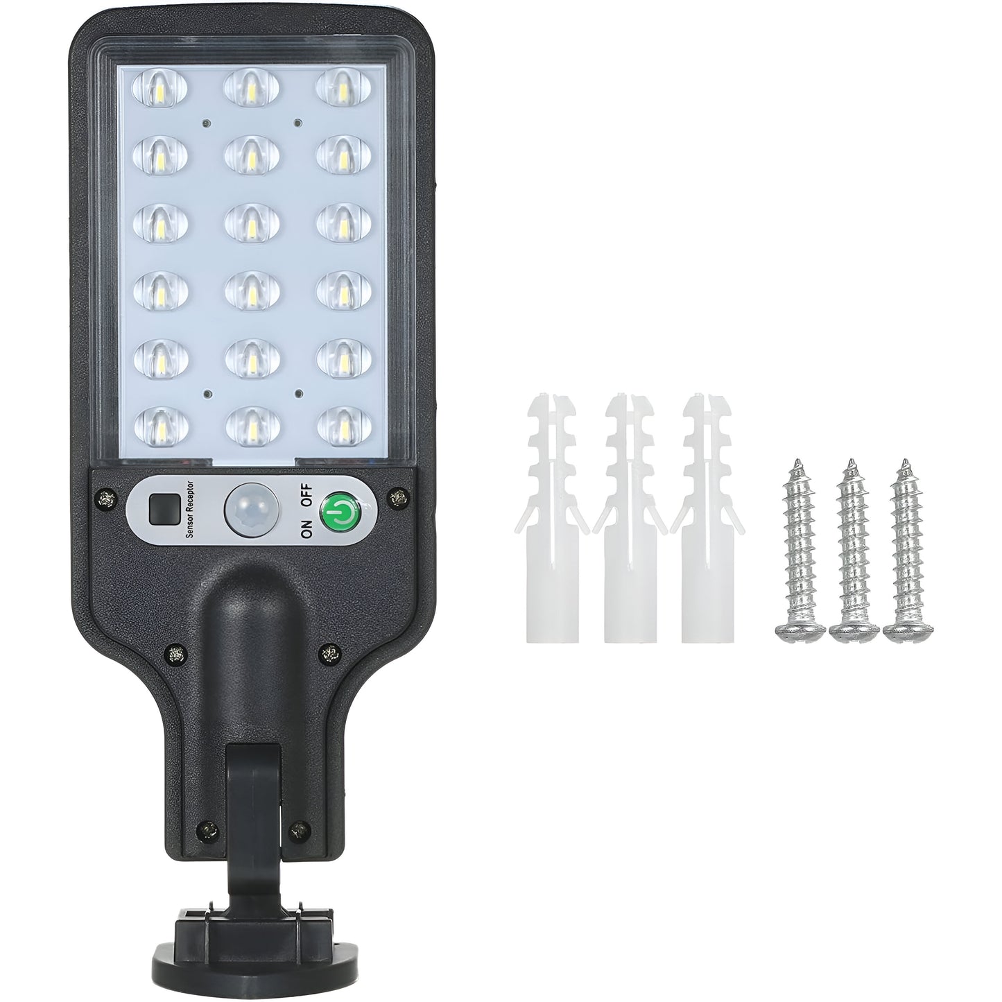 Solar Powered Sensor Street Lamp – Outdoor LED Wall Security Light with Motion Detection