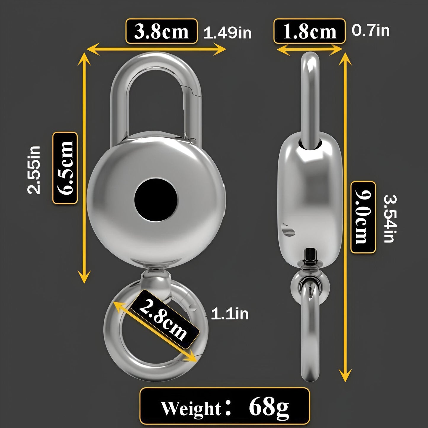 3-in-1 Keychain Digital Scale – Electronic Watch, Key Holder & Portable Weighing Tool
