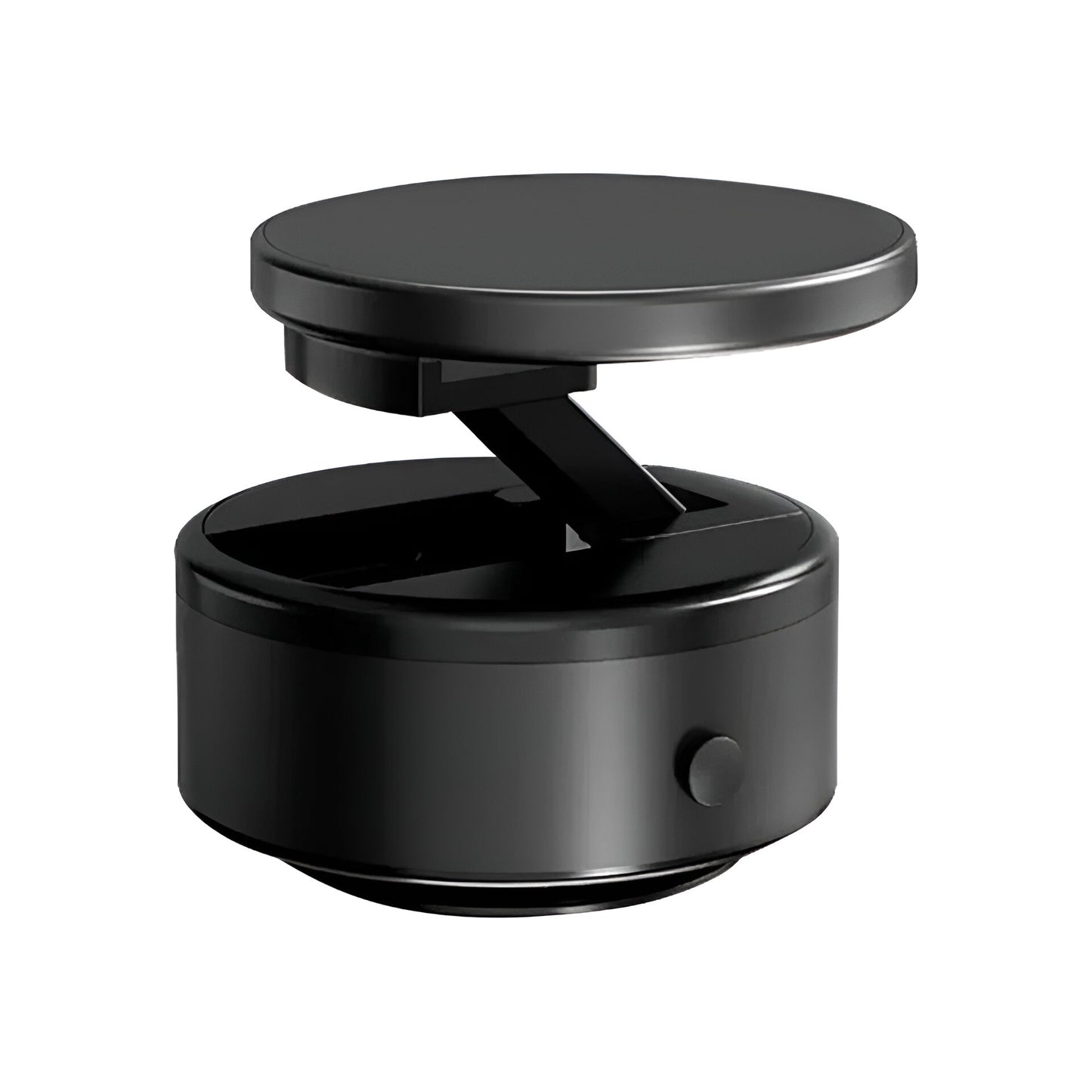 D21 Magnetic Vacuum Phone Holder – 360° Rotatable Suction Mount with Type-C Charging | 65kpa Power for Car, Glass, Mirror, Gym (Black)