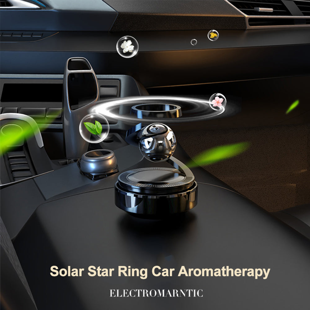 Solar Car Air Freshener Supplies Solar Rotation Suspension Interiors Accessories Auto Flavoring Car Perfume Deodorant Diffuser