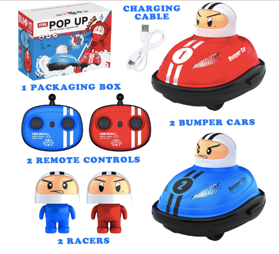 Remote Control Ejector Battle Bumper Cars with Drivers