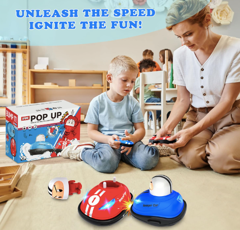 Remote Control Ejector Battle Bumper Cars with Drivers