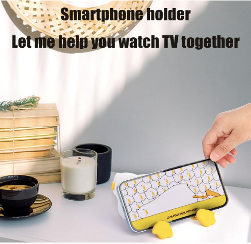 Lying Flat Duck Dimmable Night Light: Cute Silicone LED Lamp, Rechargeable Touch Lamp for Nursery & Kids' Decor