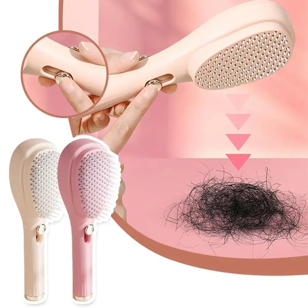 Self Cleaning Hair Massage Airbag Comb Magic Retractable Comb Anti-static Hair Smoothing Comb Scalp Cleaning Massage Comb