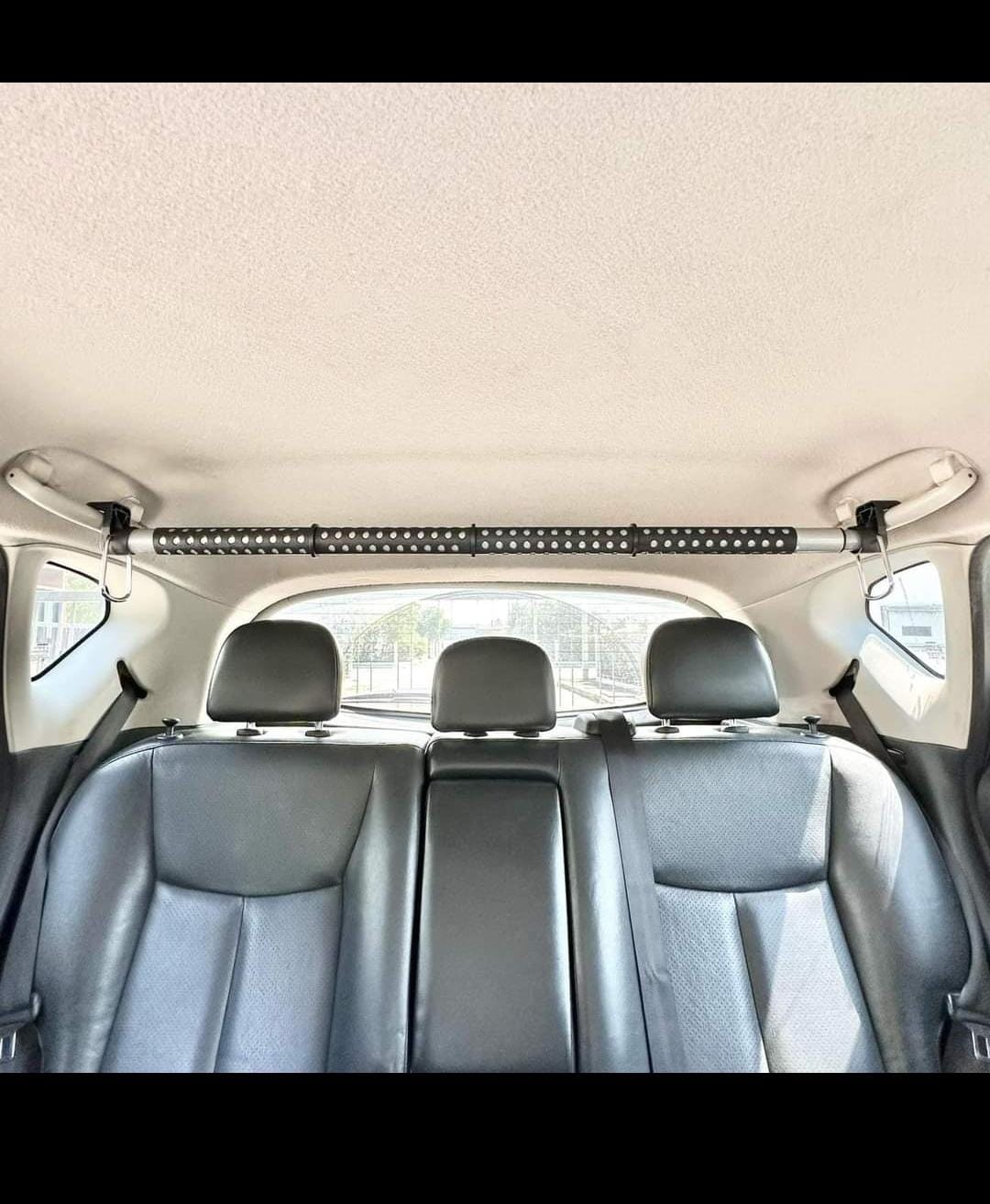 PEETTA 2-Pack Expandable Car Clothes Bar – Universal Hanging Closet Organizer Rack for Car, Truck, SUV, Van, or RV – Portable Metal Suit Hanger & Storage Rod