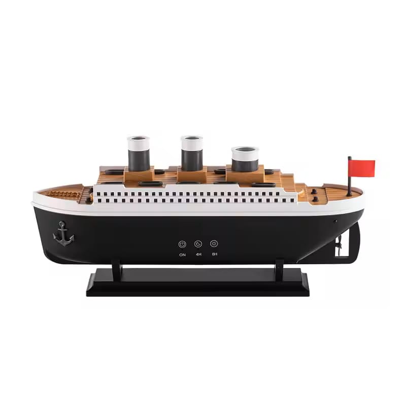 Titanic Ship Aroma Diffuser – Ultrasonic Humidifier with Colorful LED Lights & Remote Control