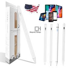 Customizable Shortcut Buttons Stylus Pencil for iPad, White