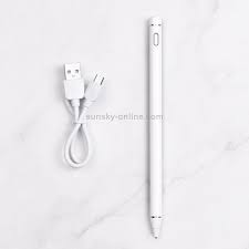 Customizable Shortcut Buttons Stylus Pencil for iPad, White