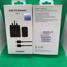 Samsung 45W PD Adapter with cable, Black