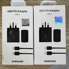 Samsung 45W PD Adapter with cable, Black