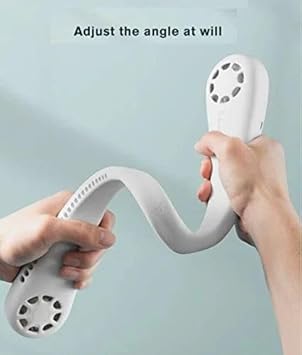 PEETTA Portable Neck Fan, 360° Cooling Personal Fan,Wearable Quiet Fan for Outdoor Indoor, father's Gifts for Mom Dad, Free Adjustment Personal Wearable Neck Fan Suitable for Traveling and Office