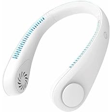 PEETTA Portable Neck Fan, 360° Cooling Personal Fan,Wearable Quiet Fan for Outdoor Indoor, father's Gifts for Mom Dad, Free Adjustment Personal Wearable Neck Fan Suitable for Traveling and Office