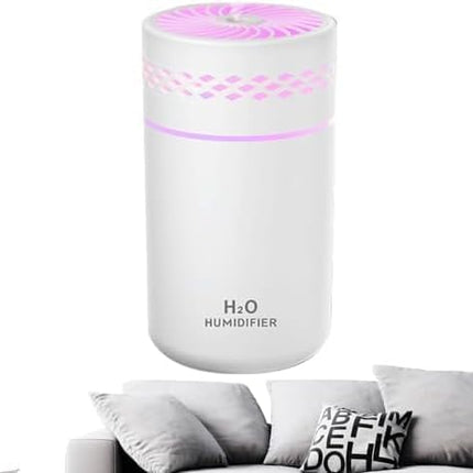 PEETTA Car Humidifier | Mini Cool Mist Air Humidifier,Cool Mist Air Humidifier With Colorful Light Mini USB Humidifier, Quiet For Car, Plants, Large Room