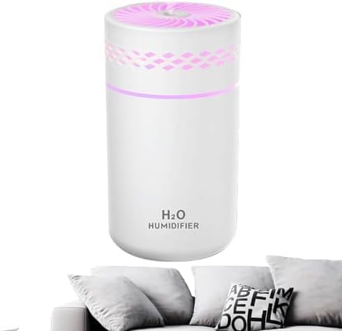 PEETTA Car Humidifier | Mini Cool Mist Air Humidifier,Cool Mist Air Humidifier With Colorful Light Mini USB Humidifier, Quiet For Car, Plants, Large Room