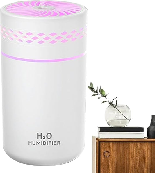 PEETTA Car Humidifier | Mini Cool Mist Air Humidifier,Cool Mist Air Humidifier With Colorful Light Mini USB Humidifier, Quiet For Car, Plants, Large Room