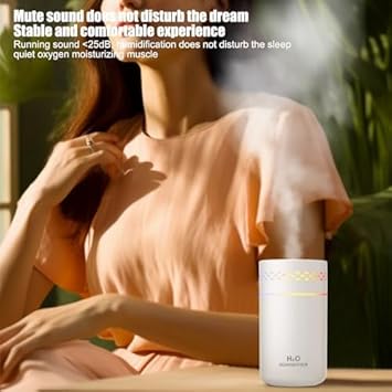 PEETTA Car Humidifier | Mini Cool Mist Air Humidifier,Cool Mist Air Humidifier With Colorful Light Mini USB Humidifier, Quiet For Car, Plants, Large Room