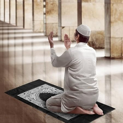 PEETTA Prayer Mat (Pack of 4), Easy to Carry, Foldable, Portable, travel Rug with compass