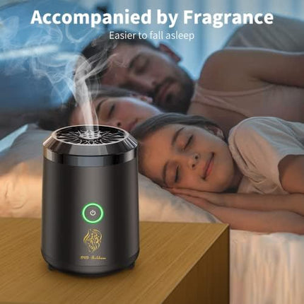 PEETTA Bukhoor Burner, Electric Oud Incense, Aroma Diffuser with long lasting battery, Usb Rechargeable, Great gift for Home, Car, Desert Camping & Travel.