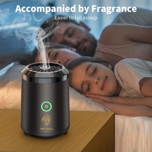 PEETTA Bukhoor Burner, Electric Oud Incense, Aroma Diffuser with long lasting battery, Usb Rechargeable, Great gift for Home, Car, Desert Camping & Travel.