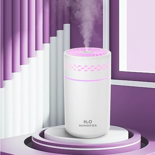 PEETTA Car Humidifier | Mini Cool Mist Air Humidifier,Cool Mist Air Humidifier With Colorful Light Mini USB Humidifier, Quiet For Car, Plants, Large Room